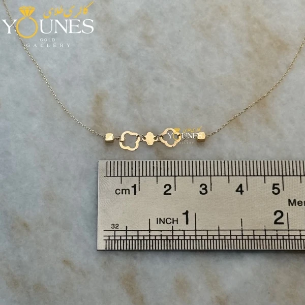 گردنبند طلا ونکلیف و مکعب